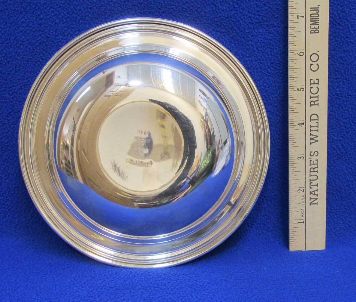 International Silver Co Silver Plated Dish Bowl Round Tray 6448 Snack Nut Mint