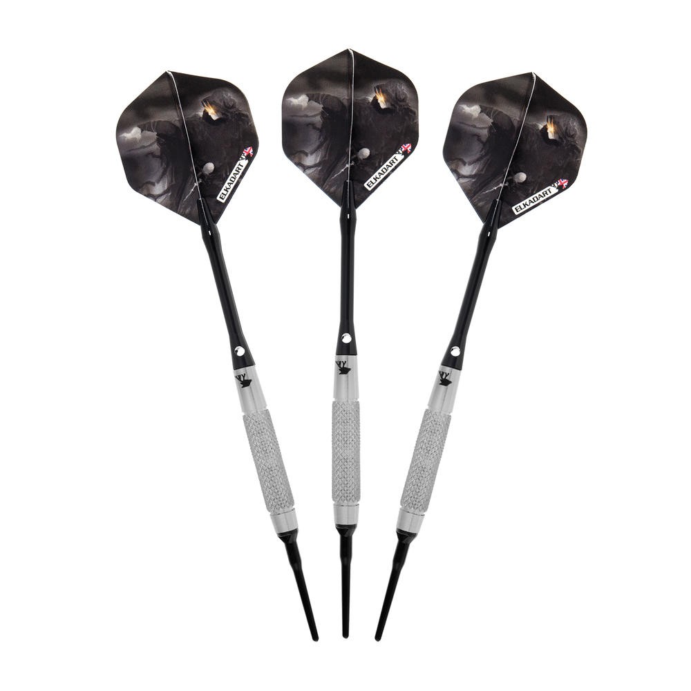 Elkadart Wizard 80% Tungsten Knurled and Ringed Soft Tip Darts 16 Grams