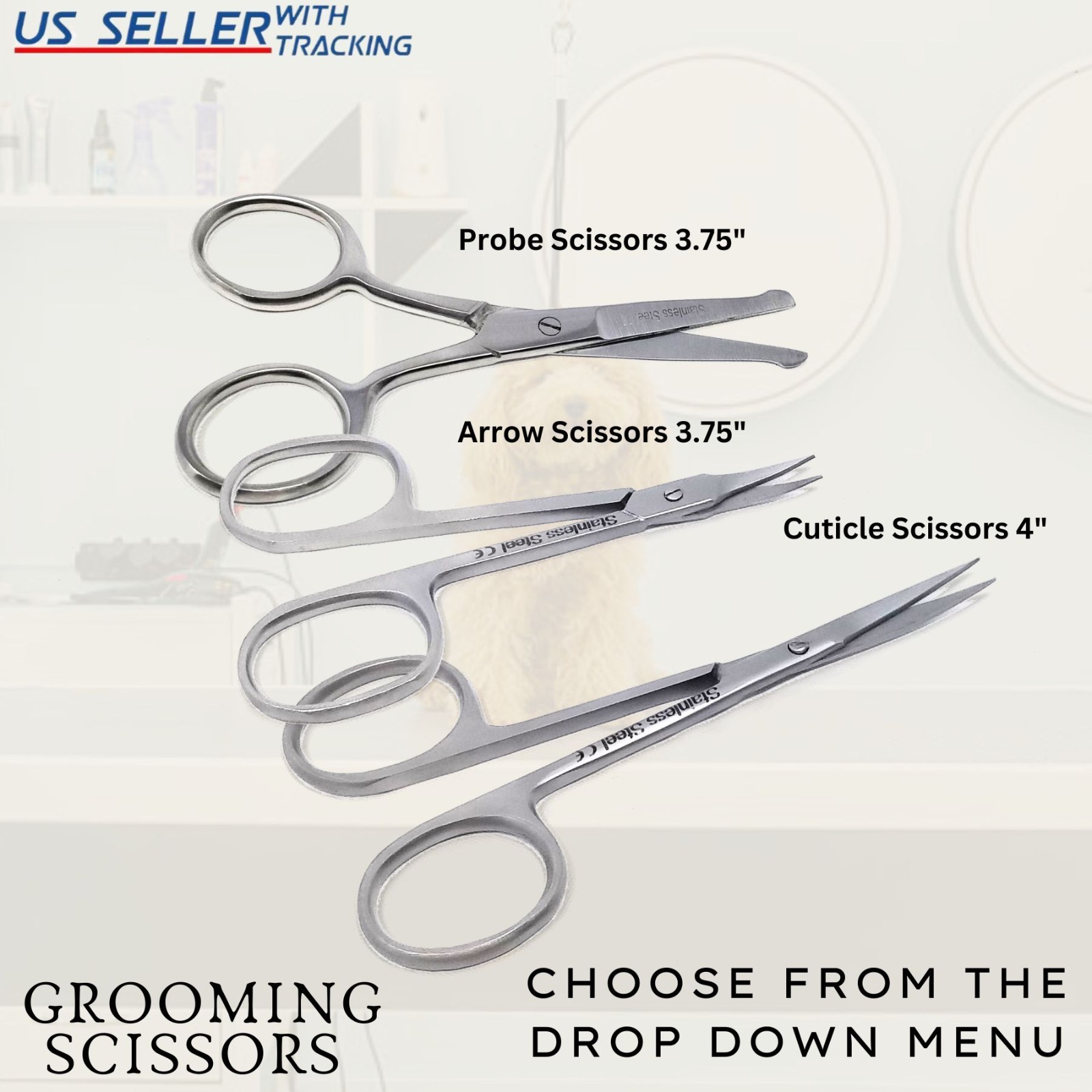 Professional Finger Toe Nail Scissors Straight Arrow Steel Manicure Cuticle NAIL