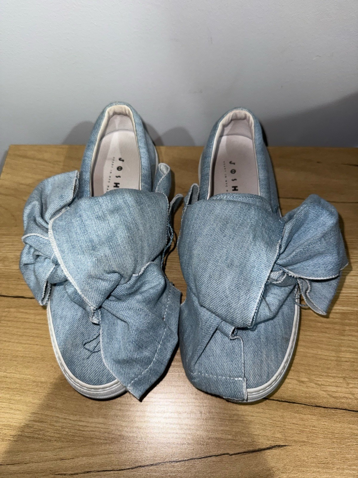 JOSHUA SANDERS Shoes Womens 38 Bow Slip on Sneakers Made in Italy I