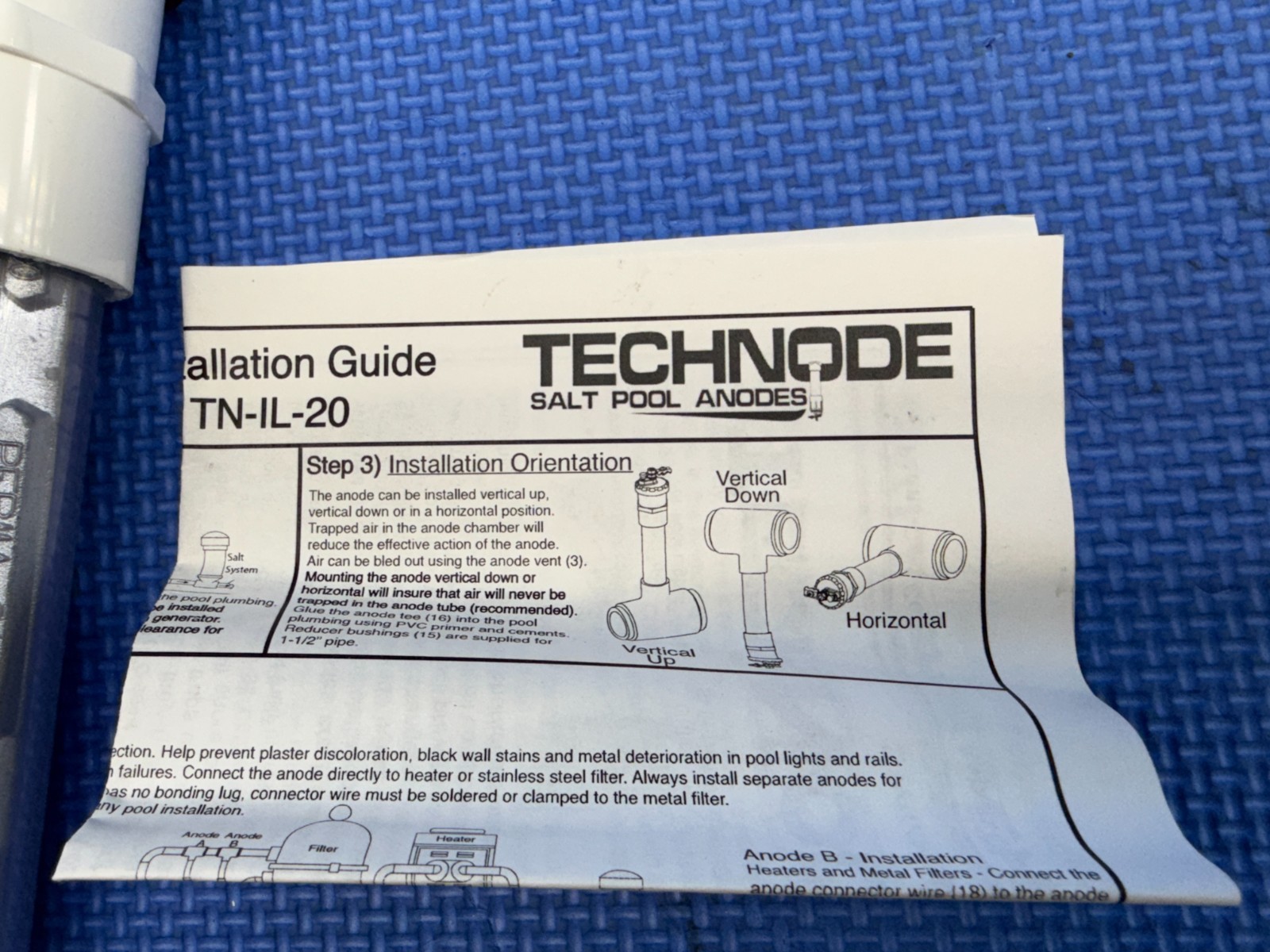 Perma-Cast TN-IL Inline Plumbing Anode Kit For Inground / Aboveground Pools