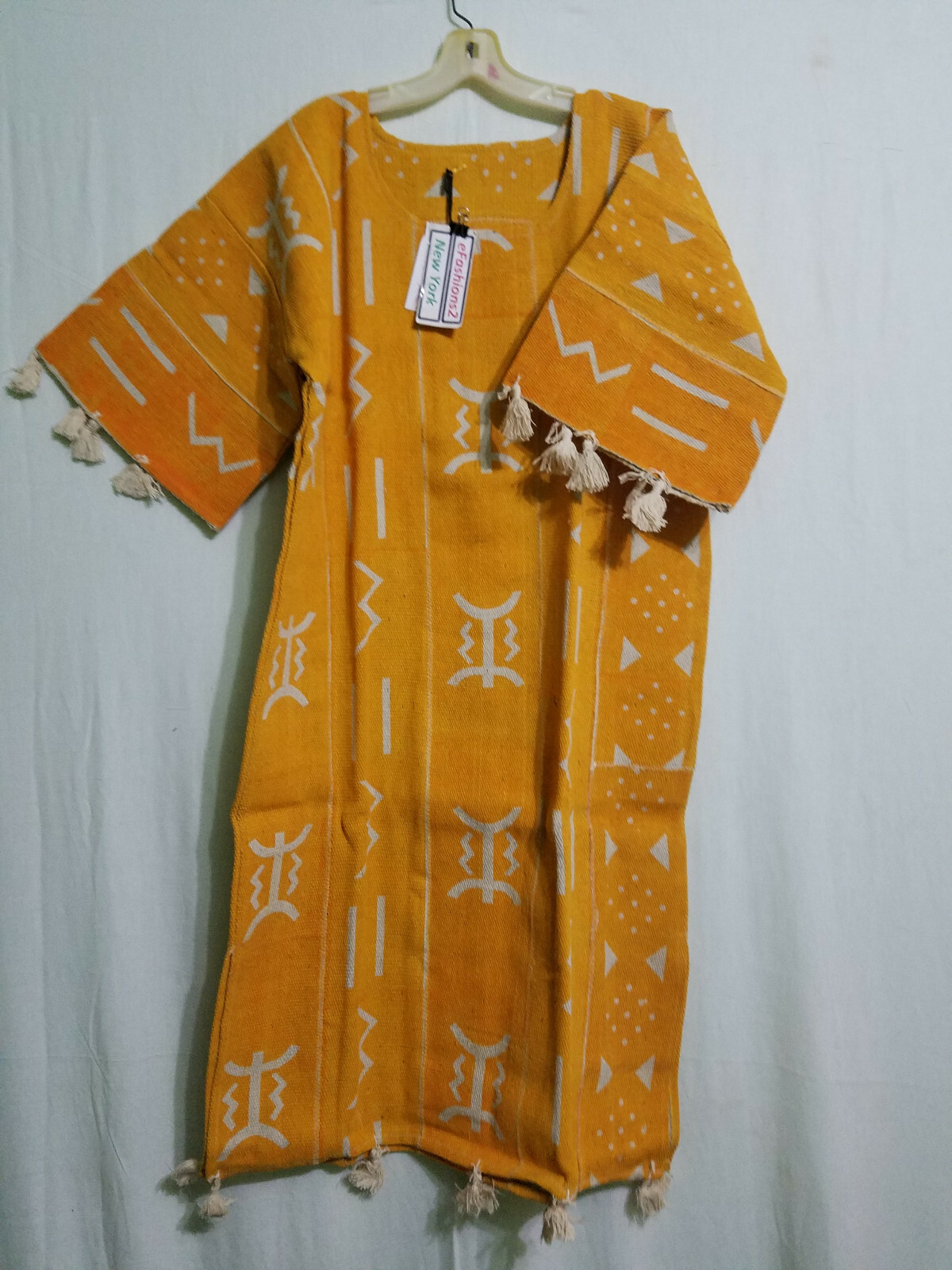 Women Clothing African Traditional Mud Cloth Dress Free Size 48" around