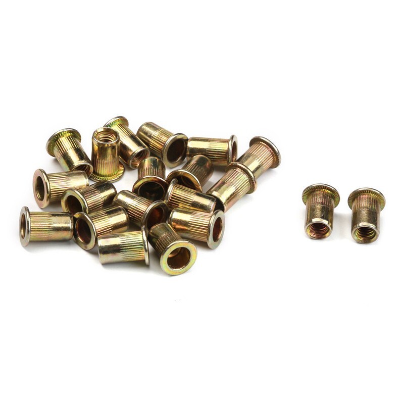 150pcs Zinc Steel Rivet Nut Kit Rivnut Insert Nutsert Assort SAE Threaded
