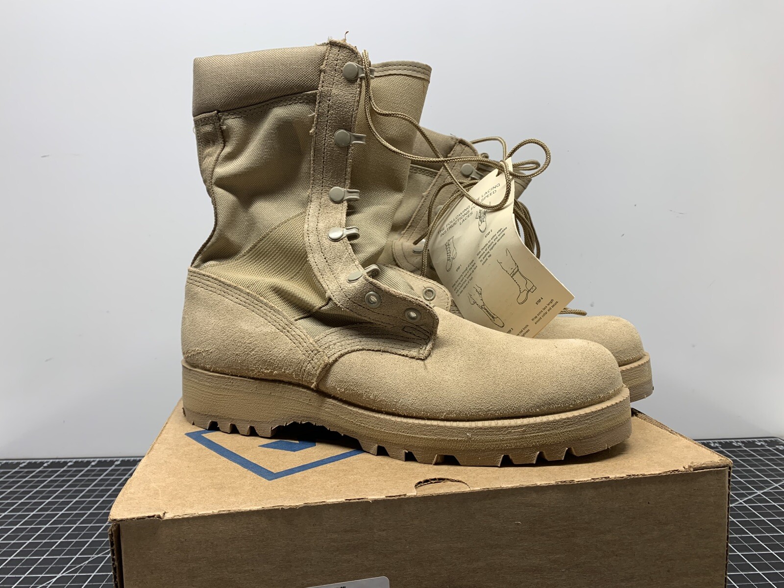 Wellco Hot Weather Combat Boots 7.5 N - TAN | #R498