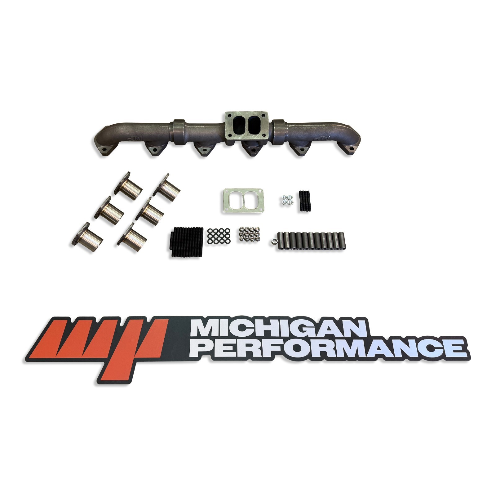 1469445 High-Flow CAT C15 3406E Manifold 146-9445 with 281-8261 - Sleeve Gaskets