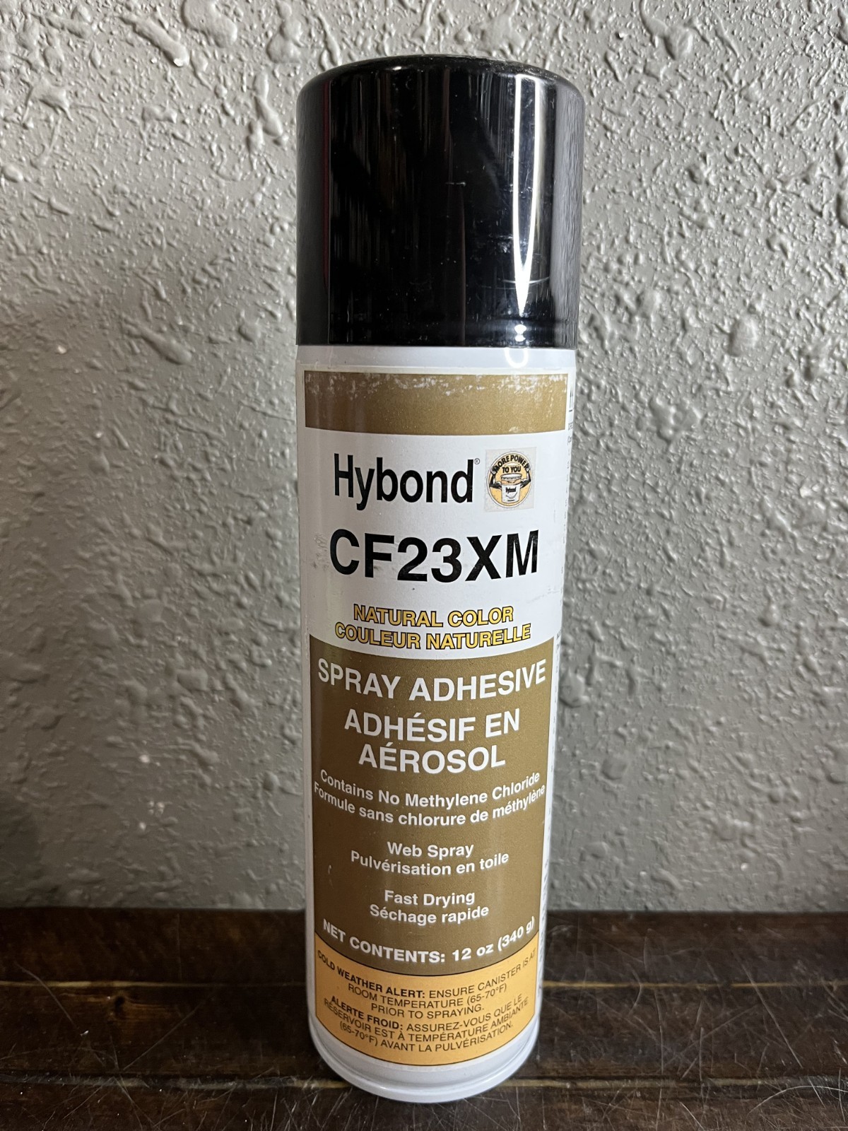 Lot of 12 Hybond CF23XM Natural Color Web Spray Adhesive Fast Drying 12 oz Can