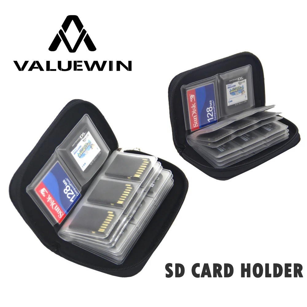 Memory Card Storage Bag 22Slots SD Cards Organiser Pouch Card Carrying Case*
