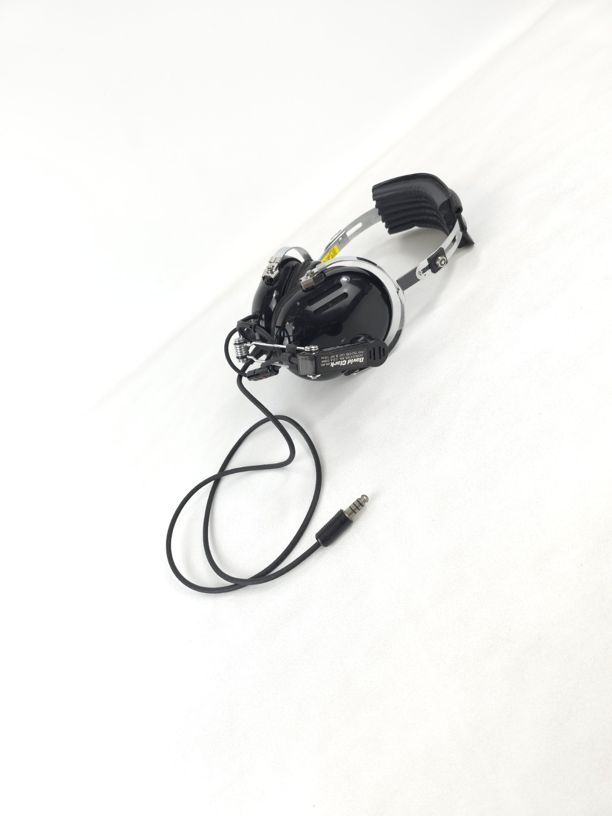 David Clark Aviation Headset w M-1/DC Amplified Dynamic UNTESTED