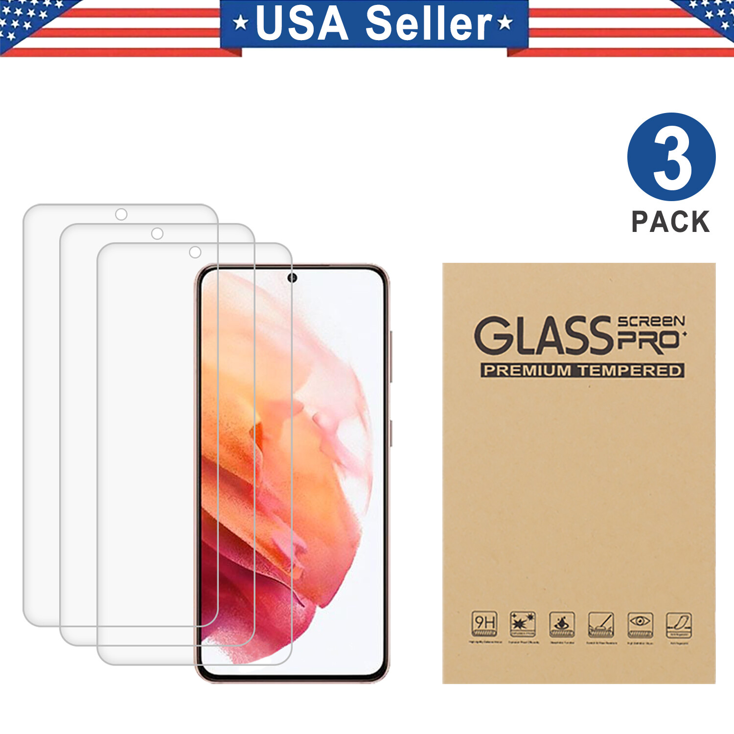 3PK TPU Hydrogel Screen Protector For Samsung S20 21 22 23 24 FE Plus Ultra 5G