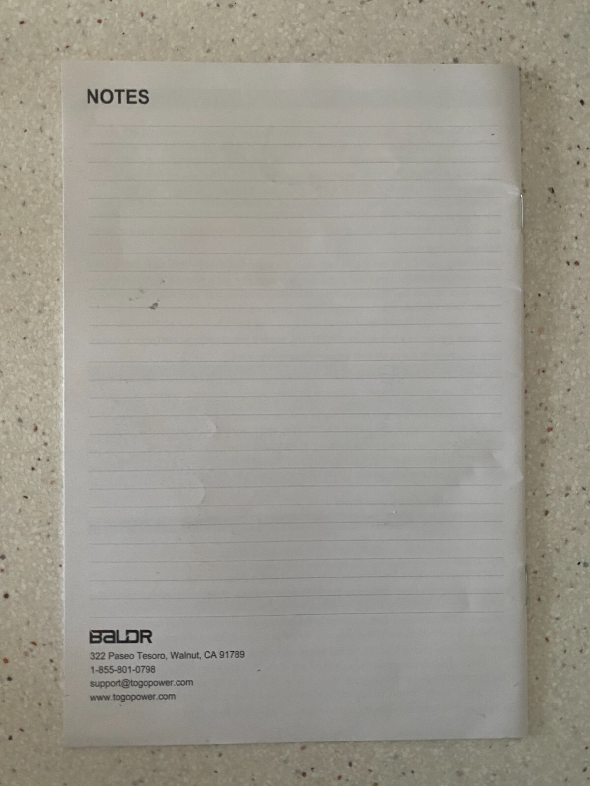 BALDR 330 User Manual