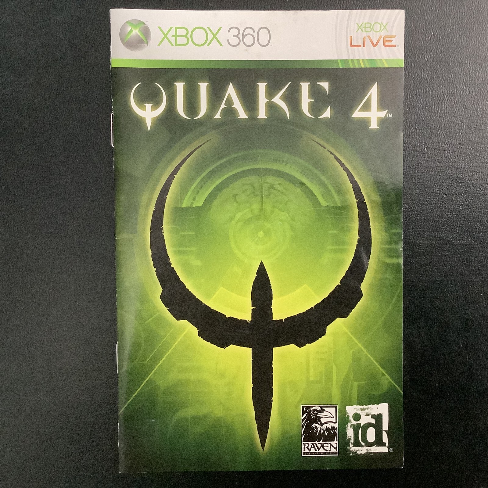 Quake 4 Microsoft Xbox 360 Instruction Manual Only