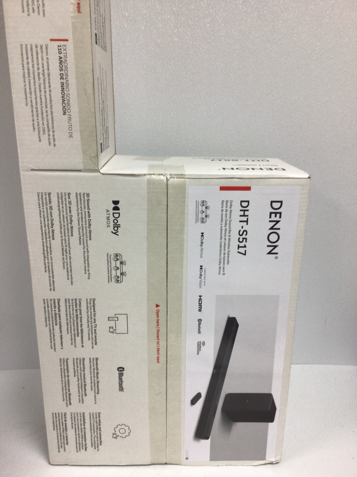 Denon DHT-S517 Soundbar Wireless Subwoofer Bluetooth Dolby HDMI , OPTICAL (NIB)