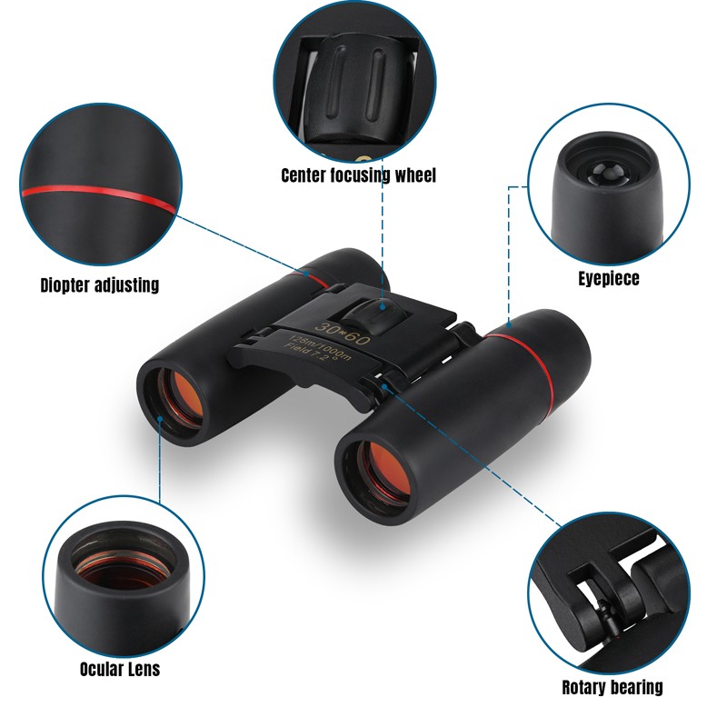 NEW BK-4 30X60 Binoculars Day/Night Vision Goggles Hunting Hiking Telescope USA