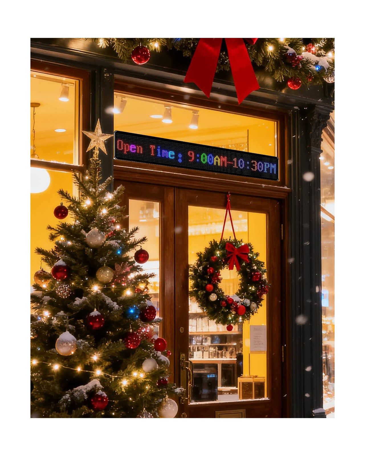 52"*7.5" Large Programmable Soft LED Sign, Flexible Easy Install,Pre-Made Ani...