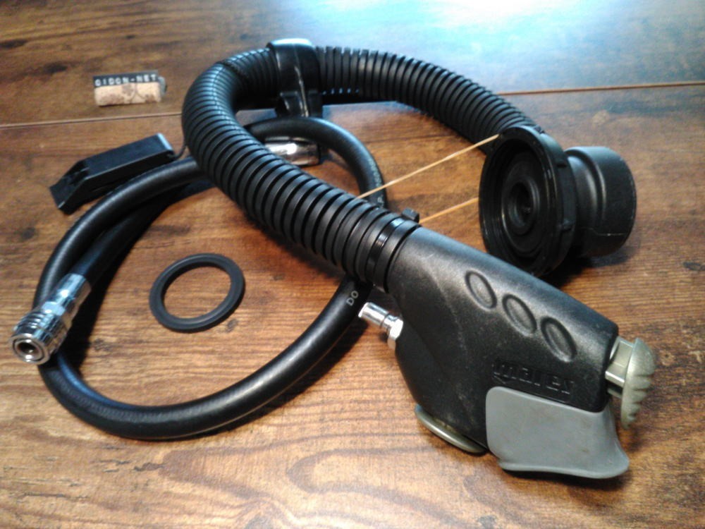 Mares Bector 1000 BCD Power Inflator + Bellows Hose, LP Hose Set-Good condition