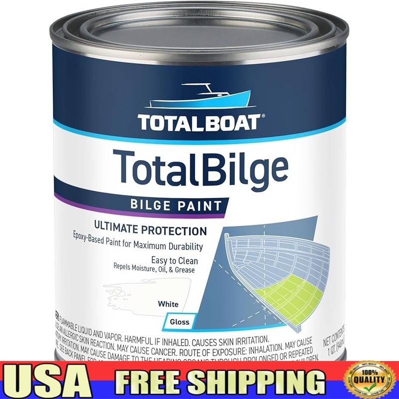 High Gloss Waterproof Bilge Paint Boats Engine Rooms Lazarettes Bulkheads New