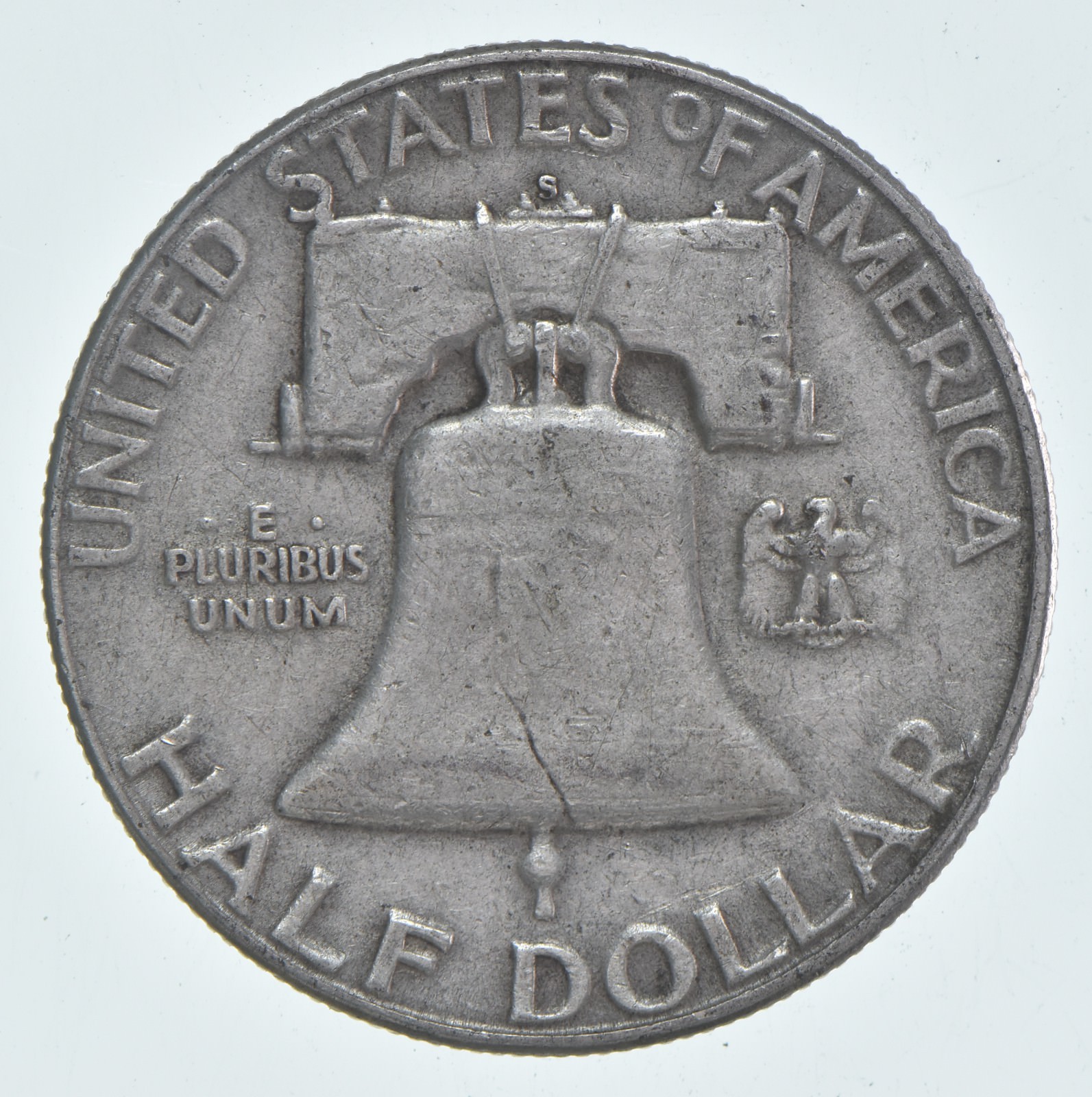 1954-S Franklin Half Dollar Circulated 90% Silver (1pc)