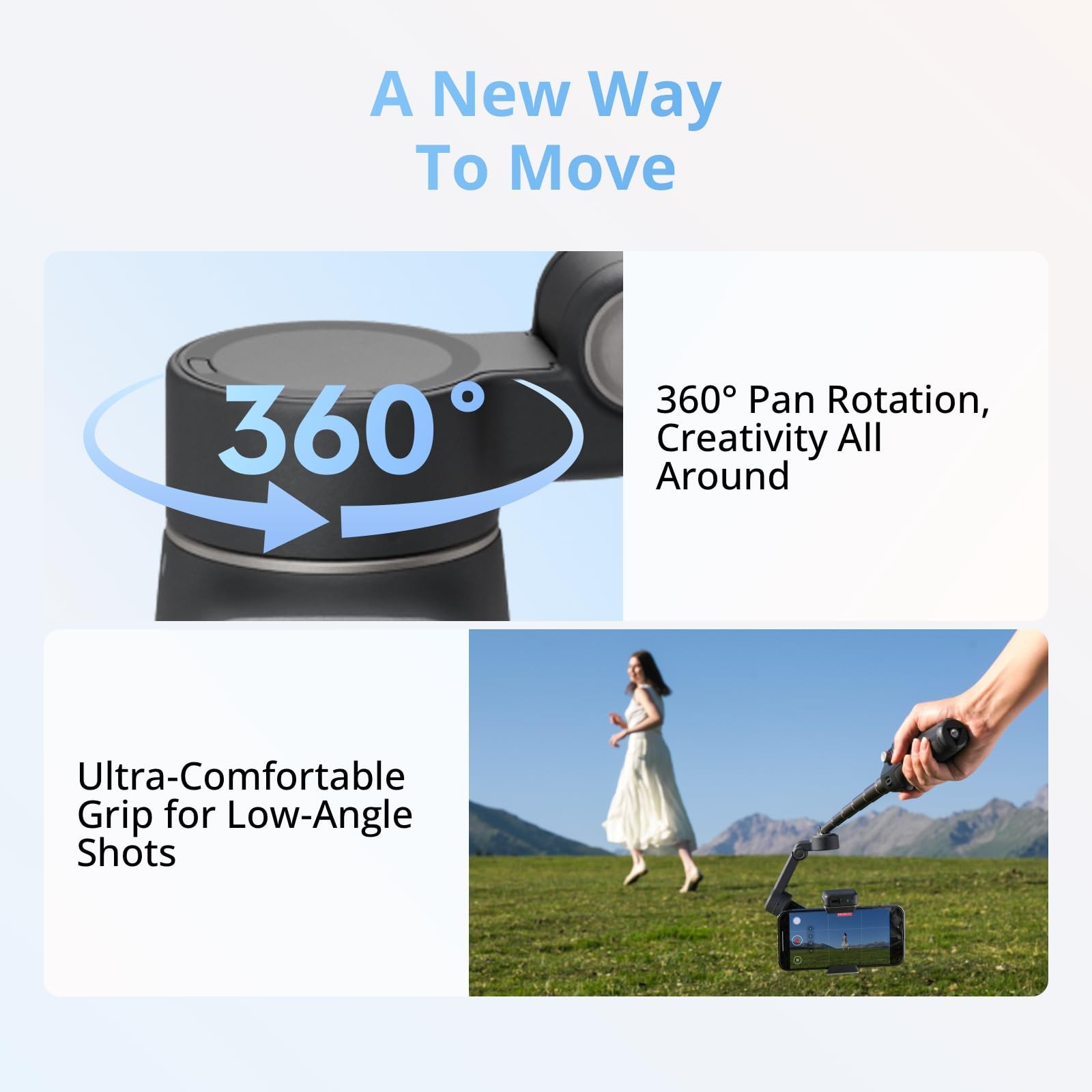 DJI Osmo Mobile 8 Advanced Tracking Combo Gimbal Stabilizer for Phone, black
