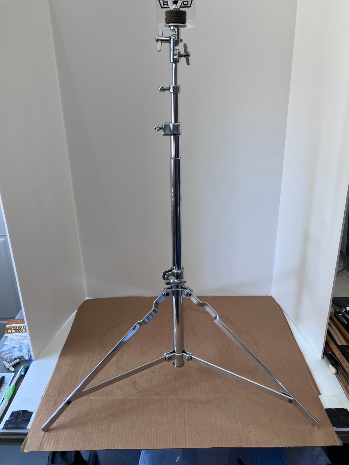 Vintage Ludwig Tripod Cymbal Stand With All Original Wing Screws