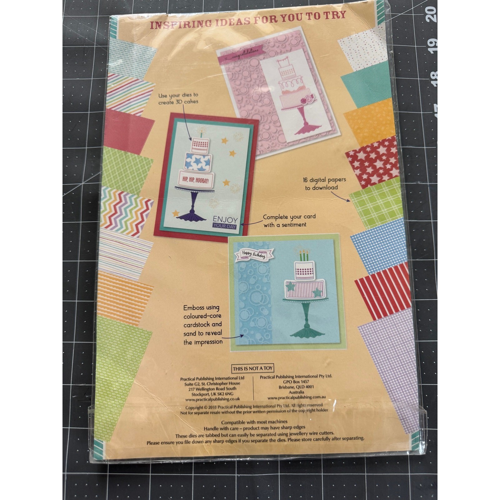 Build A Cake Embossing Folder Die & Stamp Set Birthday Card Making 2018