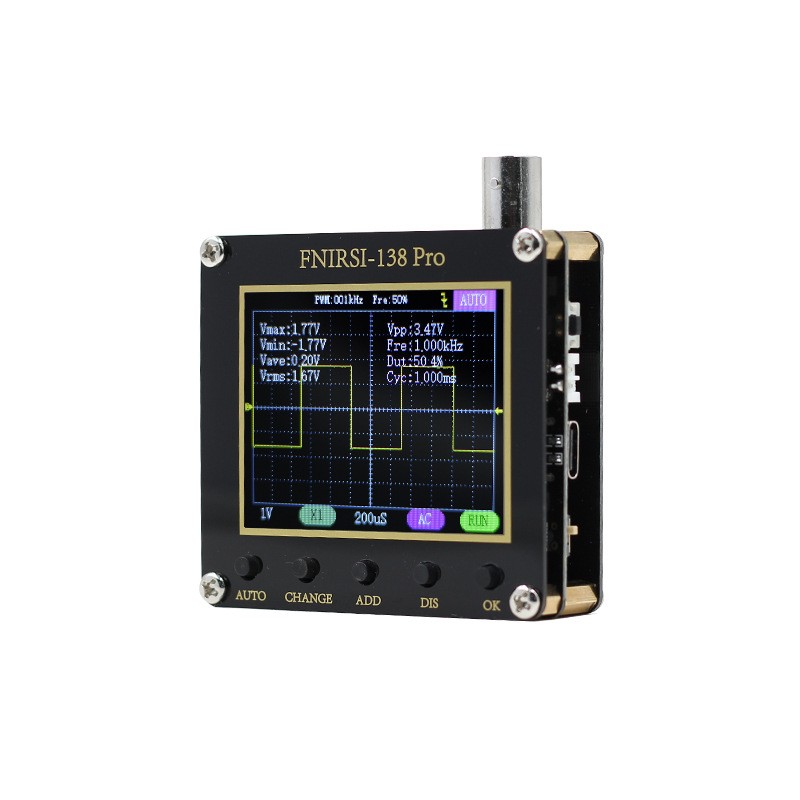 Auto FNIRSI-138 PRO Digital Single Handheld Oscilloscope 200KHz Analog Bandwidth