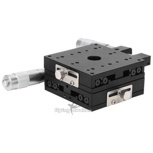 XY Micrometer Fine Tuning Platform Manual Tuning Roller Linear Stage 80*80*40mm