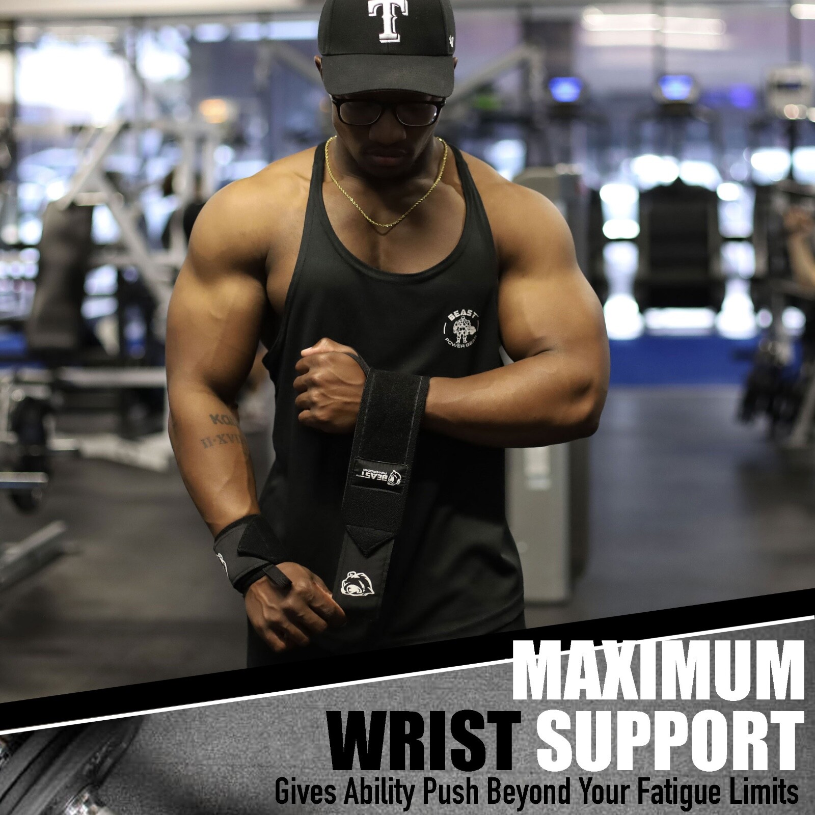 HEAVY DUTY Wrist Wraps 18" |Competition Grade| Professional Quality Thumb Loop