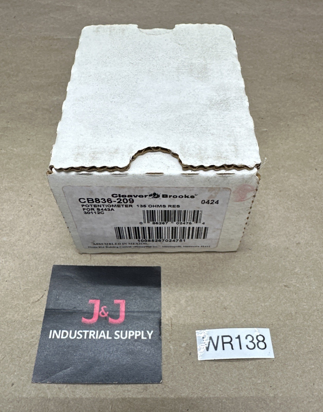 NEW OPEN BOX- Cleaver Brooks CB836-209 135 OHMS Res. Potentiometer || WARRANTY!