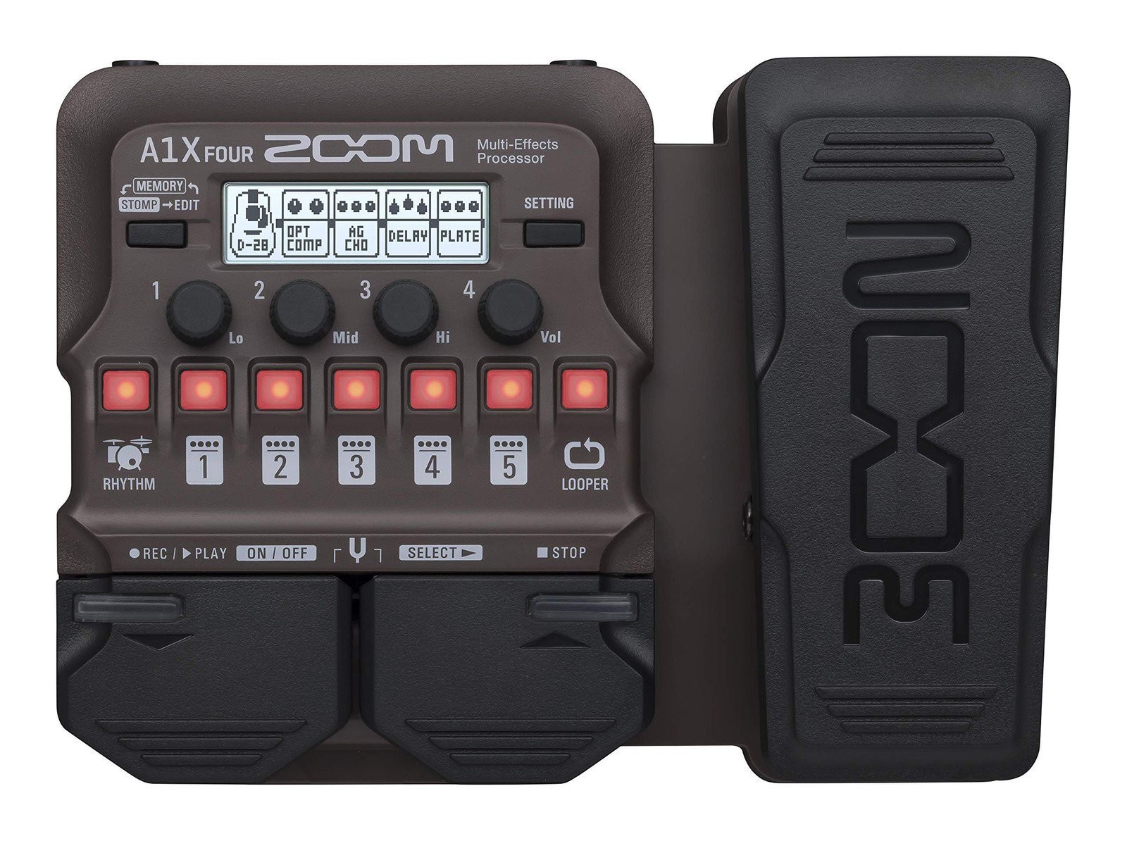Zoom A1X FOUR Acoustic Instrument Multi-Effects Processor with Expression...