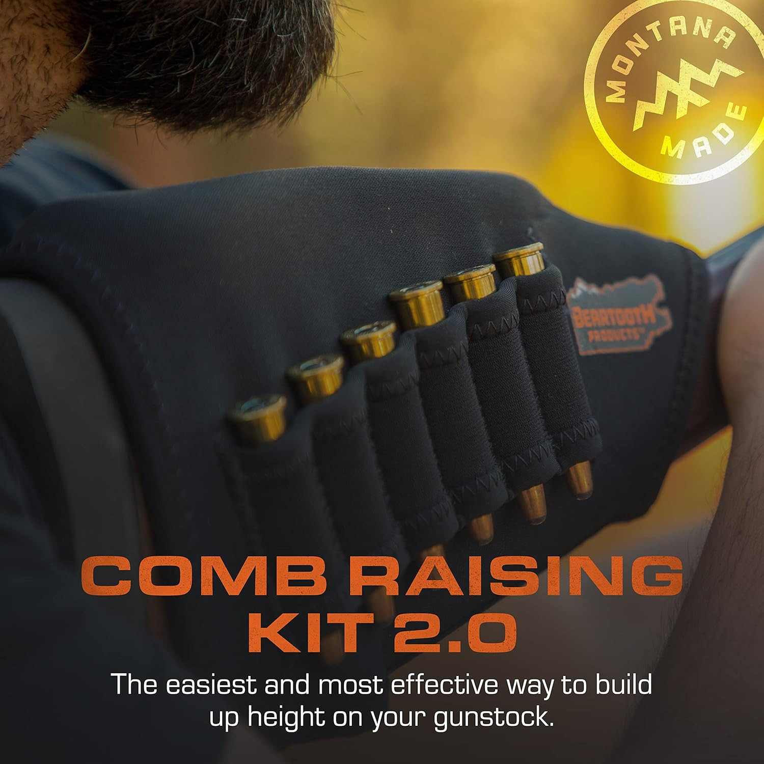 Beartooth Comb Raising Kit 2.0 | Adjustable Cheek Rest | Increase Comfort | Redu