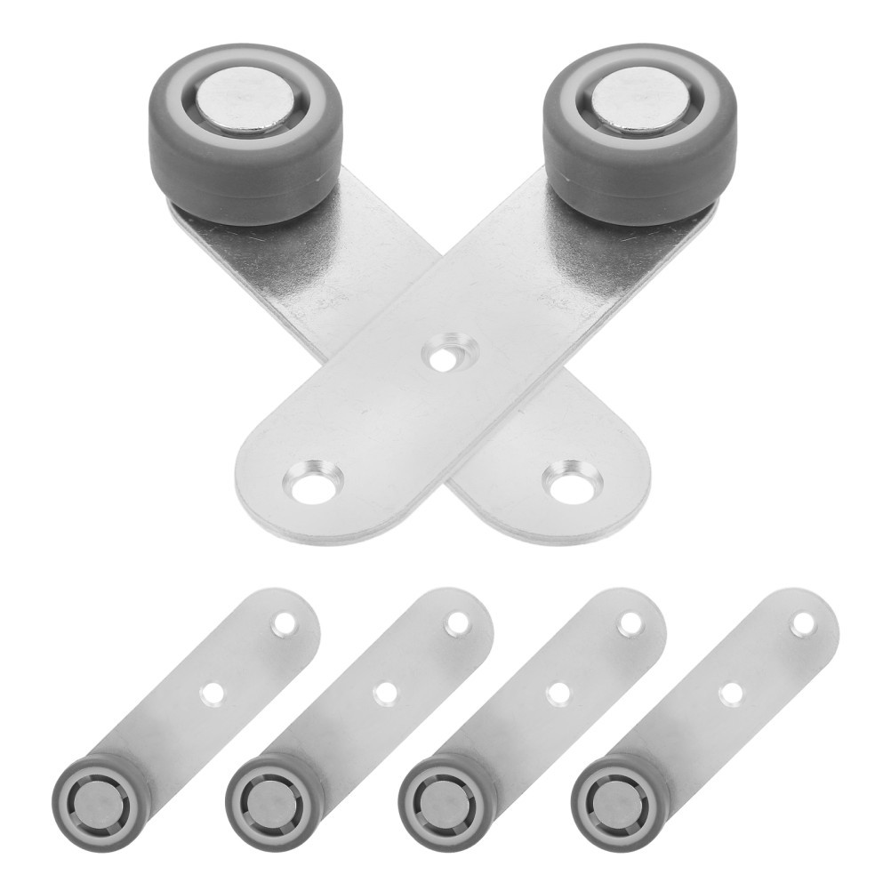 6pcs Sliding Door Caster Wheels Replacement - Quiet Smooth Rolling Swivel