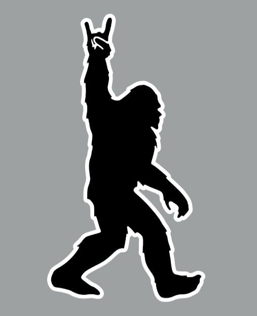 Bigfoot Yeti Peace Sign Fridge Magnet