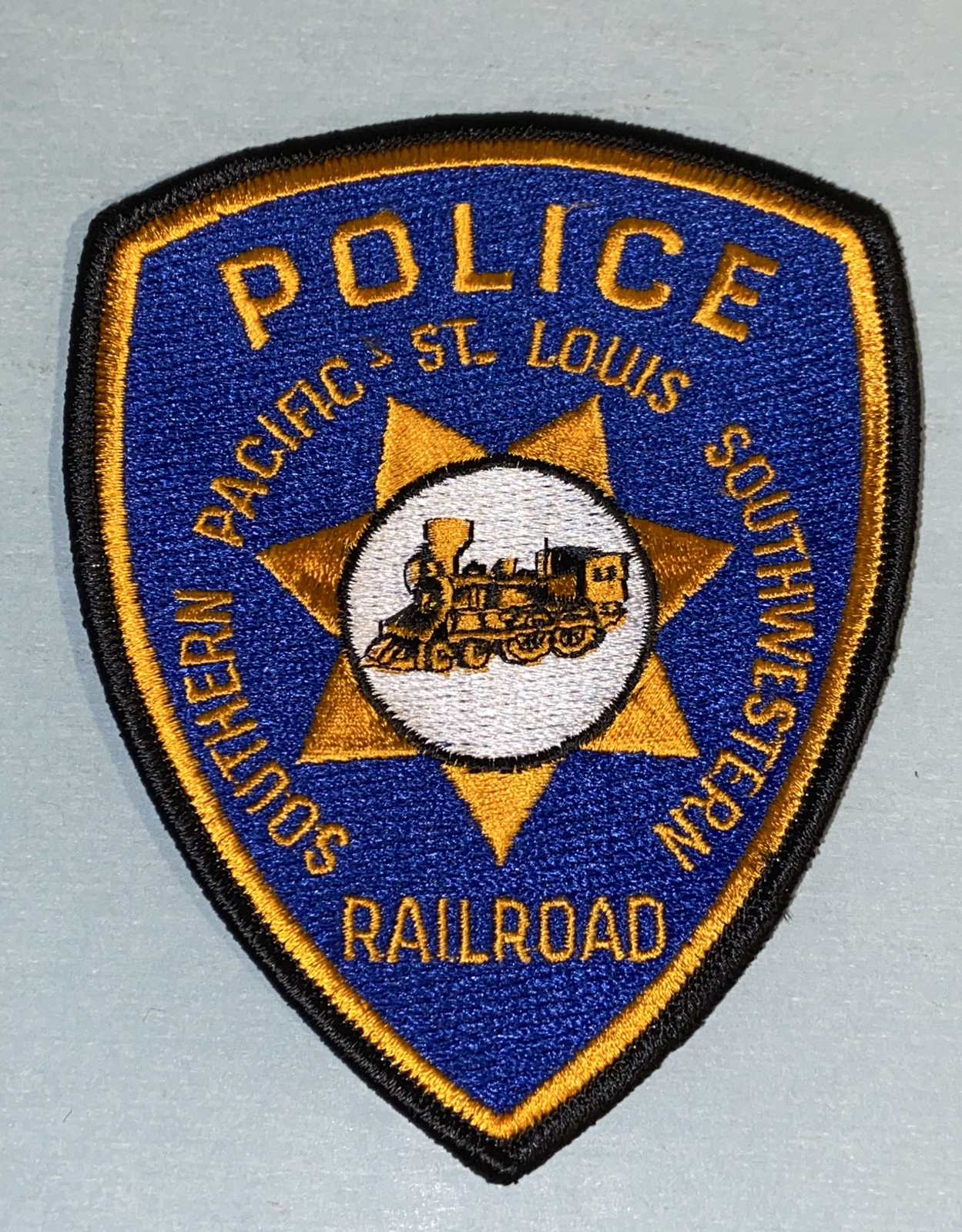 Southern Pacific Railroad St Luis Southwestern Railroad Police Patch Retired