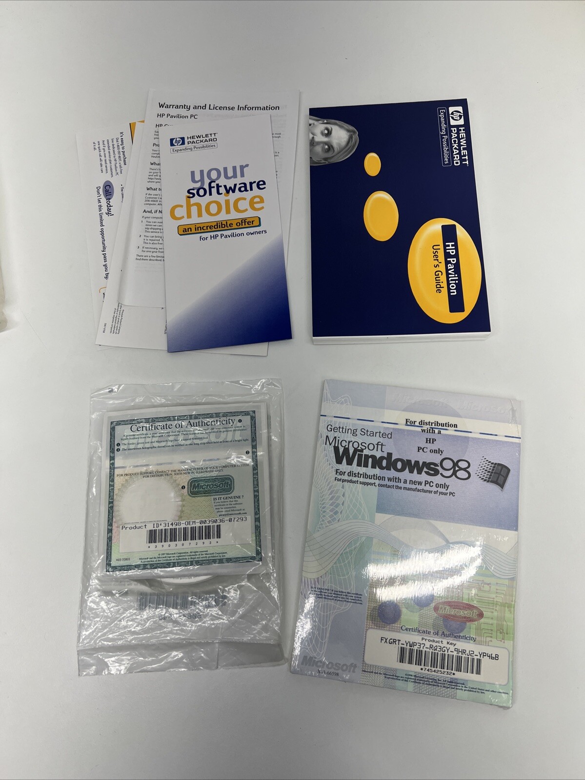 Microsoft 98 Works/Money/Encarta Disc Bundle Sealed