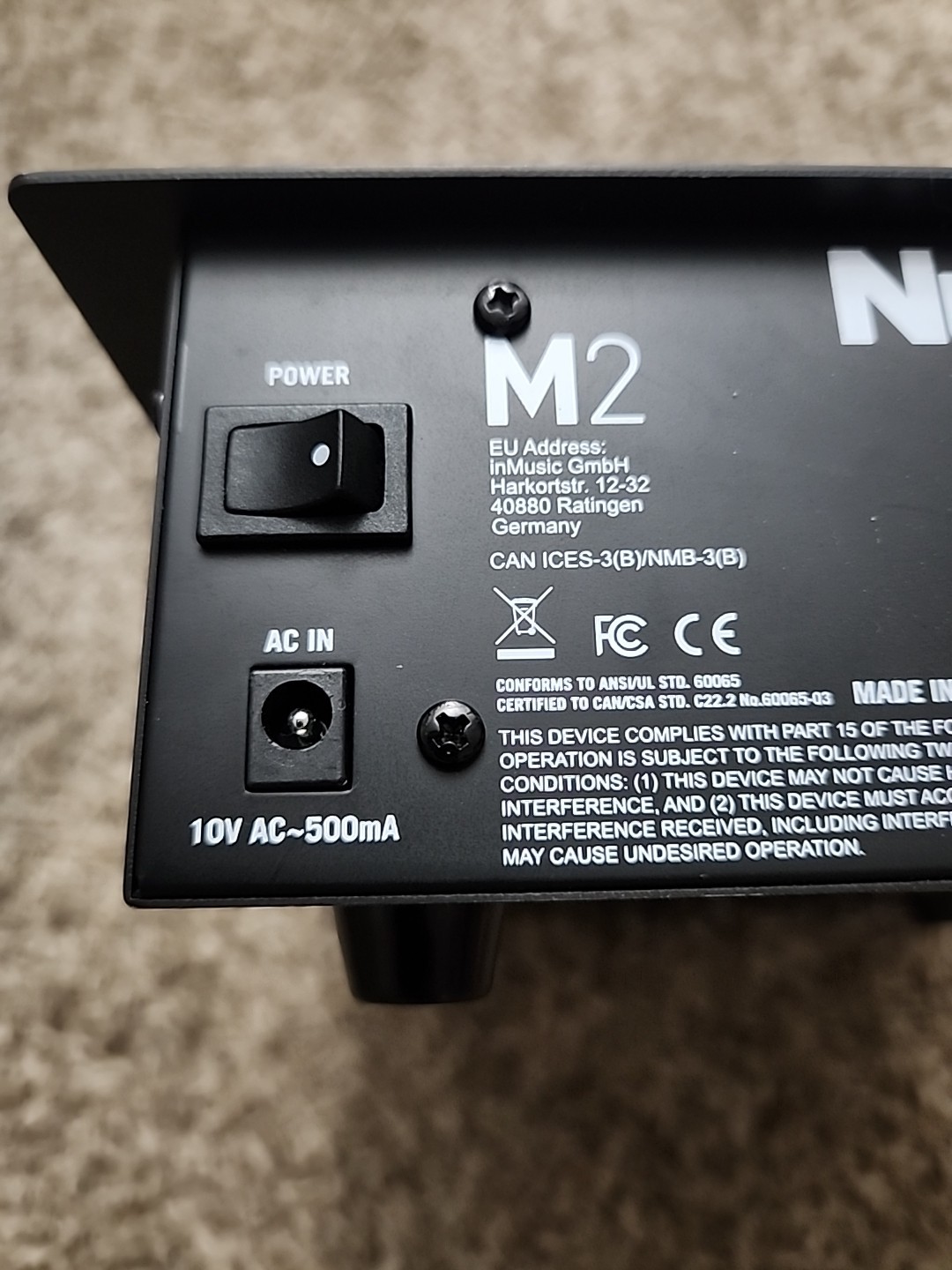 Numark M2 Scratch Mixer 2-channel DJ Mixer | Device Only