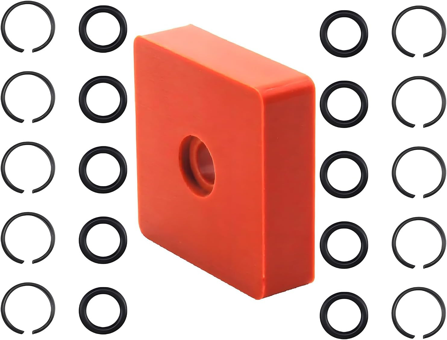 10 Sets 1/2 Inch Impact Wrench Retaining Rings O-Rings Anvil Install Tool