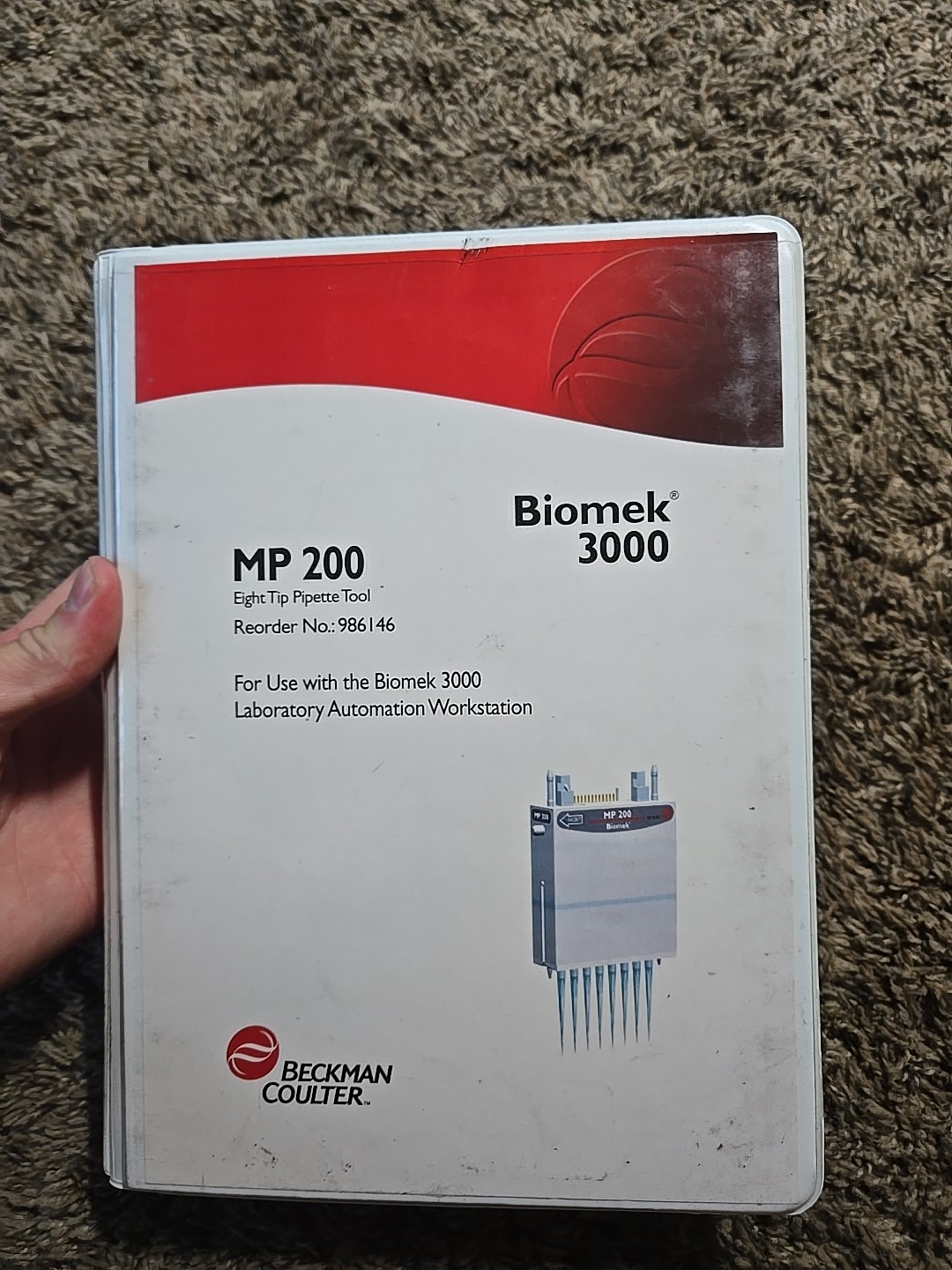 Beckman Coulter Biomek 3000 MP 200 8-tip Pipette Tool 986146
