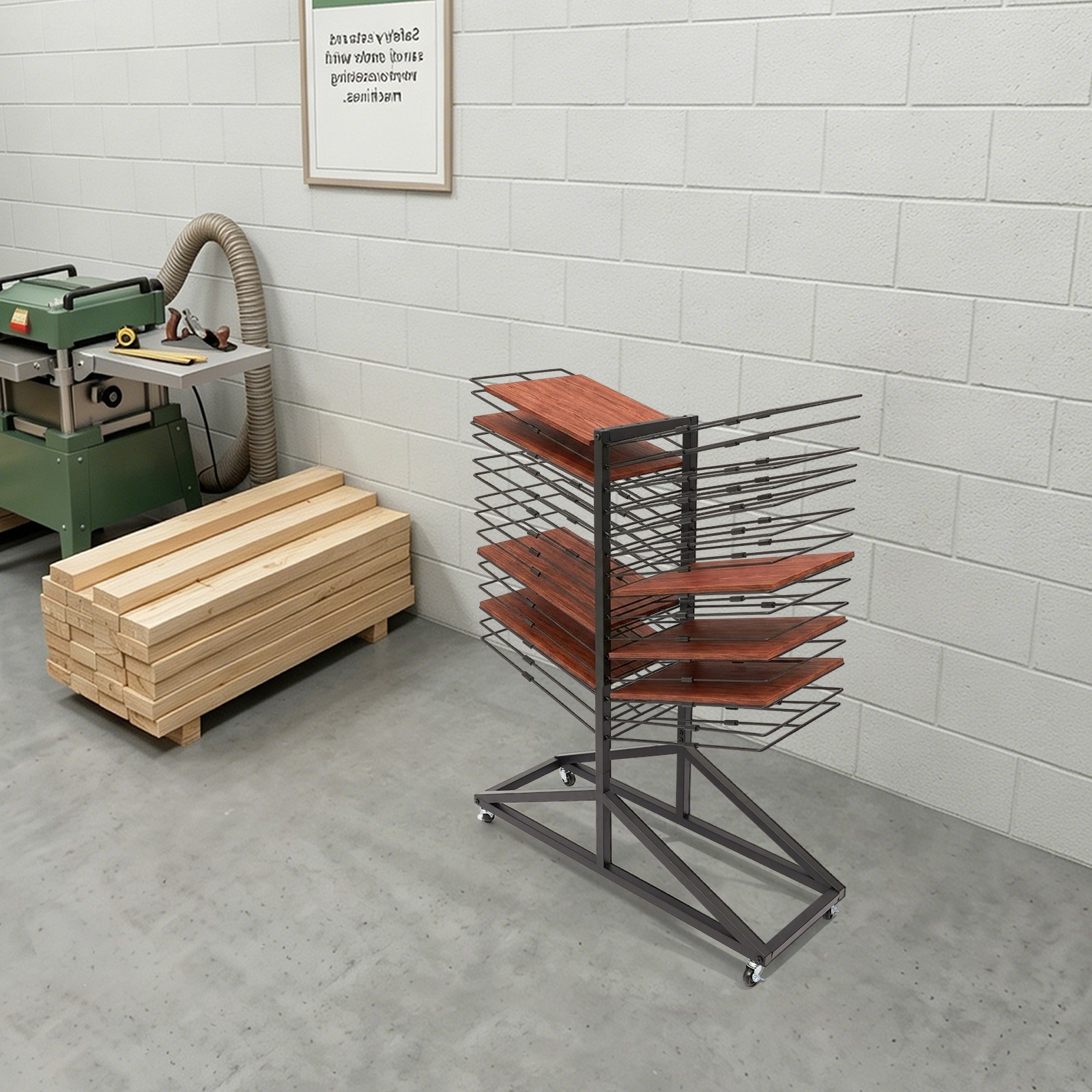 Paint Drying Rack 30-tier Paint Drying Rack Iron Painted Panels Drying Holder