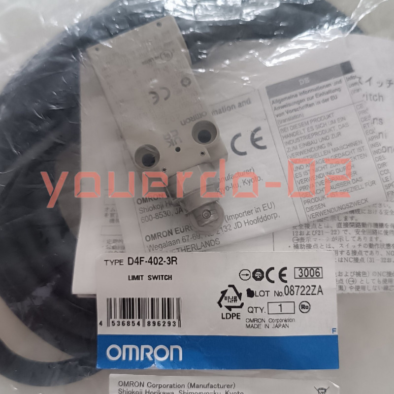 1 PC New with Box Omron D4F-402-3R Limit Switch Quickly Shipped