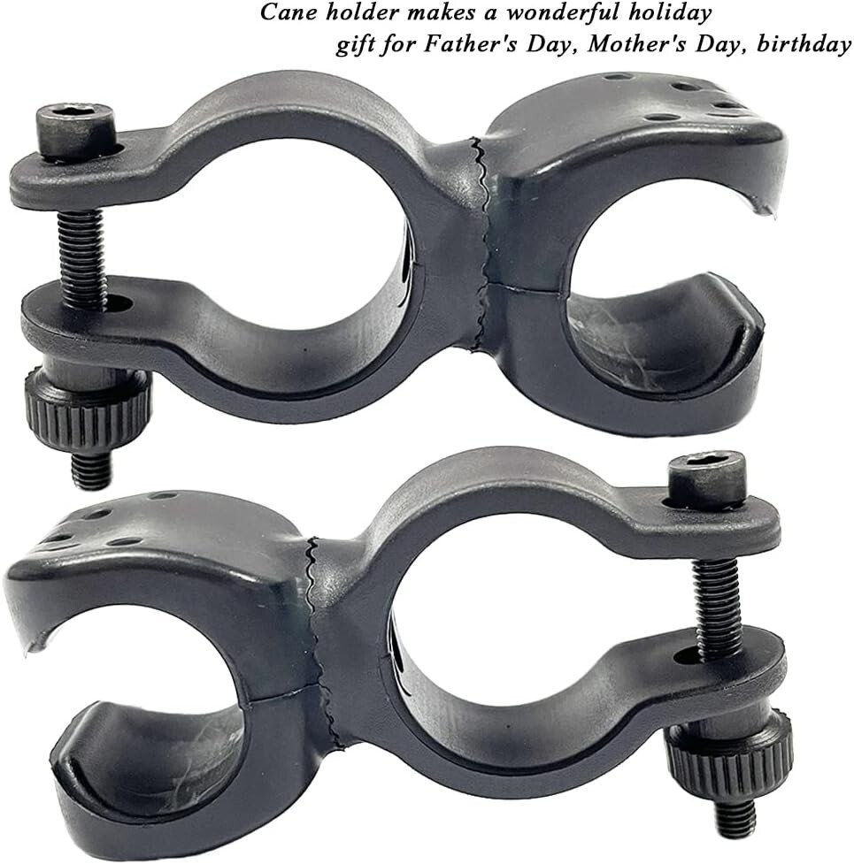 Mobility Aid Stick Bracket - 360° Rotatable Holder for Canes, Crutches, Walkers