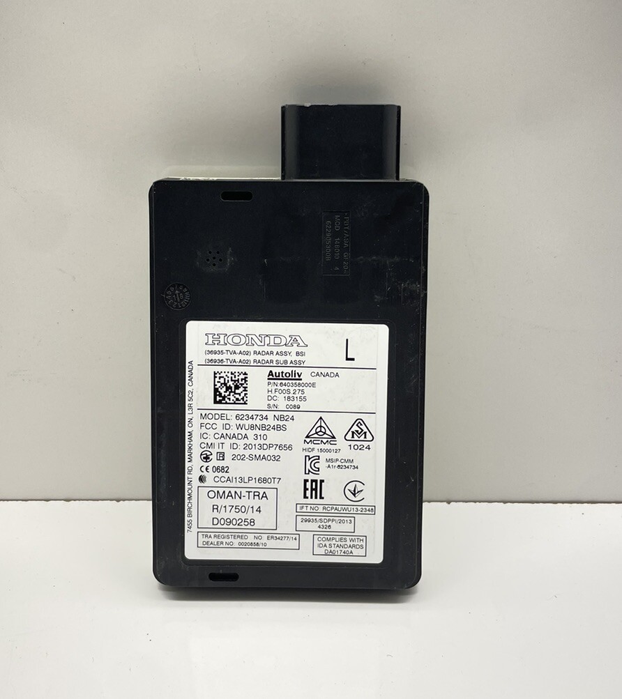 16-18 Acura ILX - REAR LEFT DRIVER SIDE BLIND SPOT ALERT RADAR SENSOR OEM