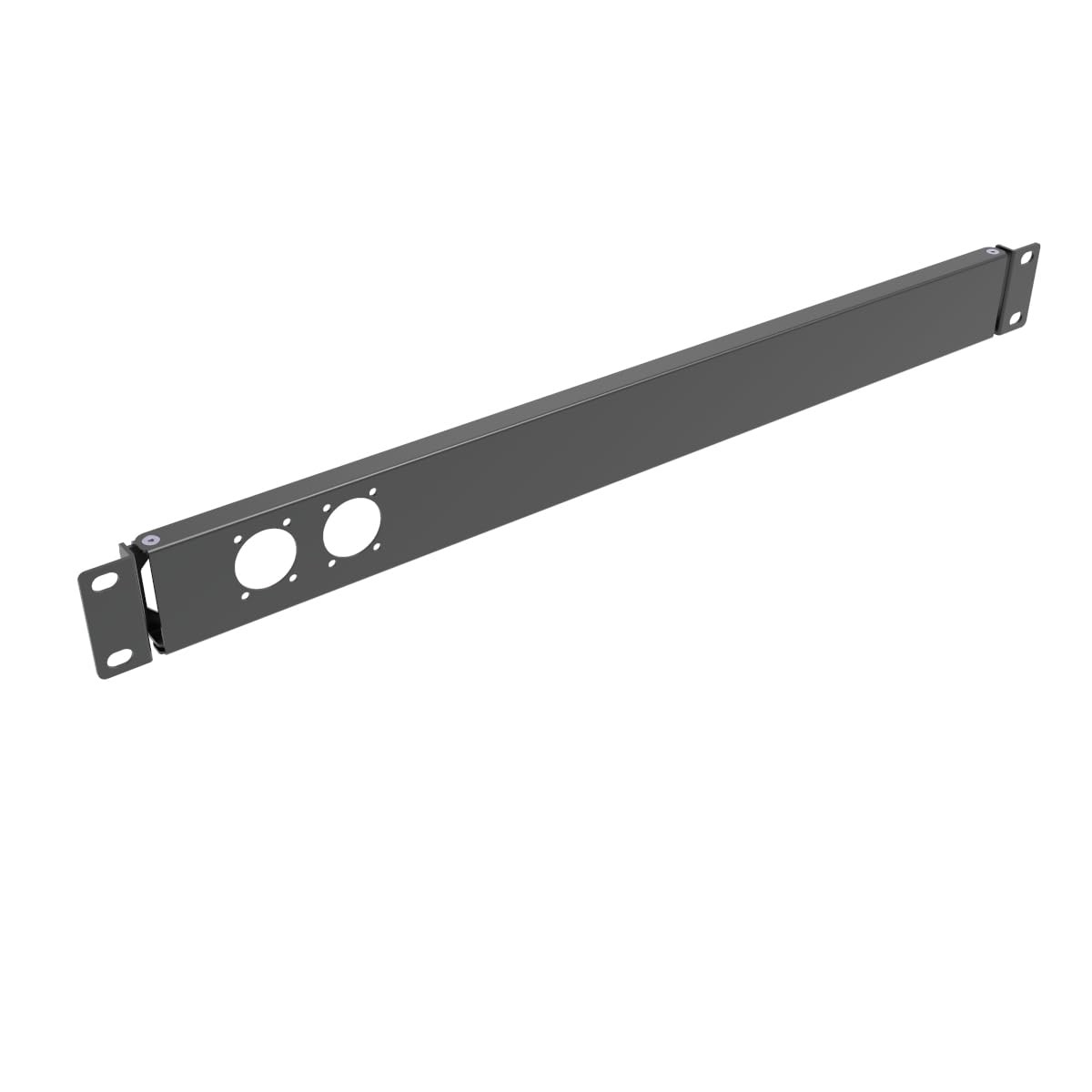 QiaoYoubang 1U Hinged Rack Panel 2D XLR HDMI Audio Rack Mount Panel for 19 in