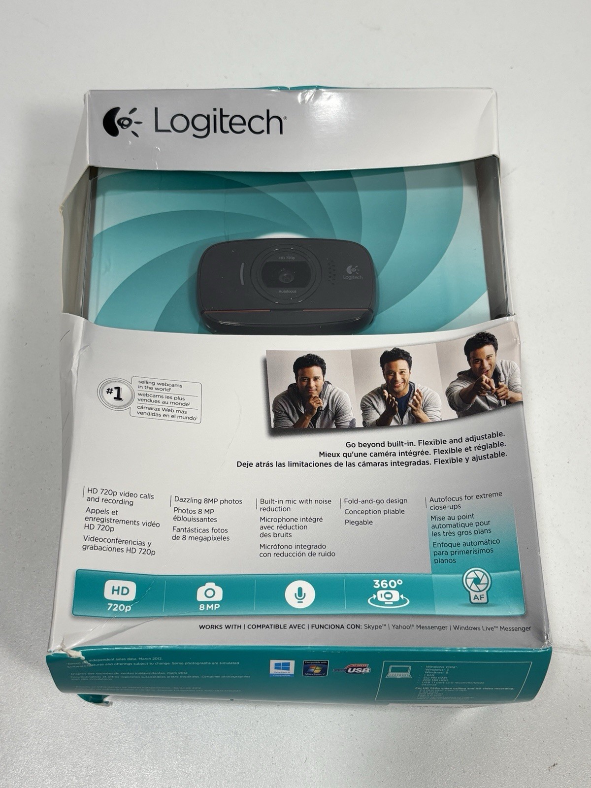 LOGITECH C525 HD WEBCAM WITH BUILT IN MICROPHONE