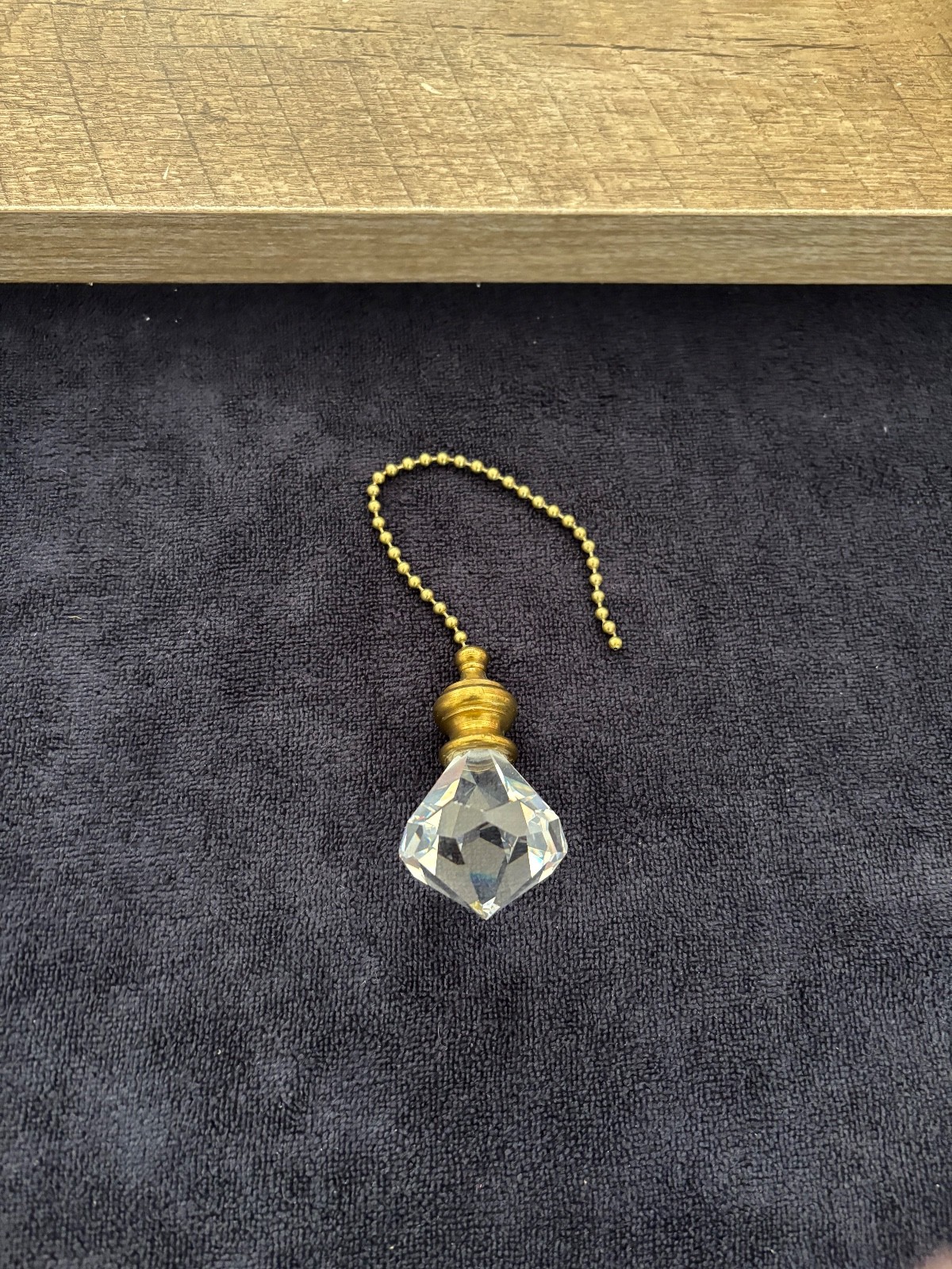 Glass Fan Light Pull - Diamond Shape