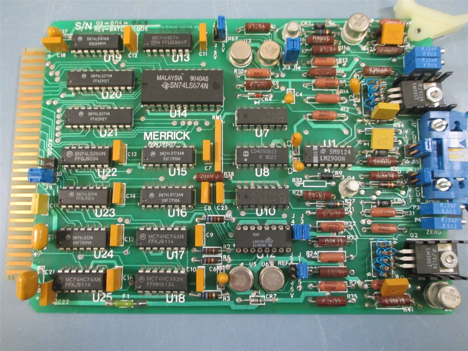 Merrick 19607 Analog Output Board - Used