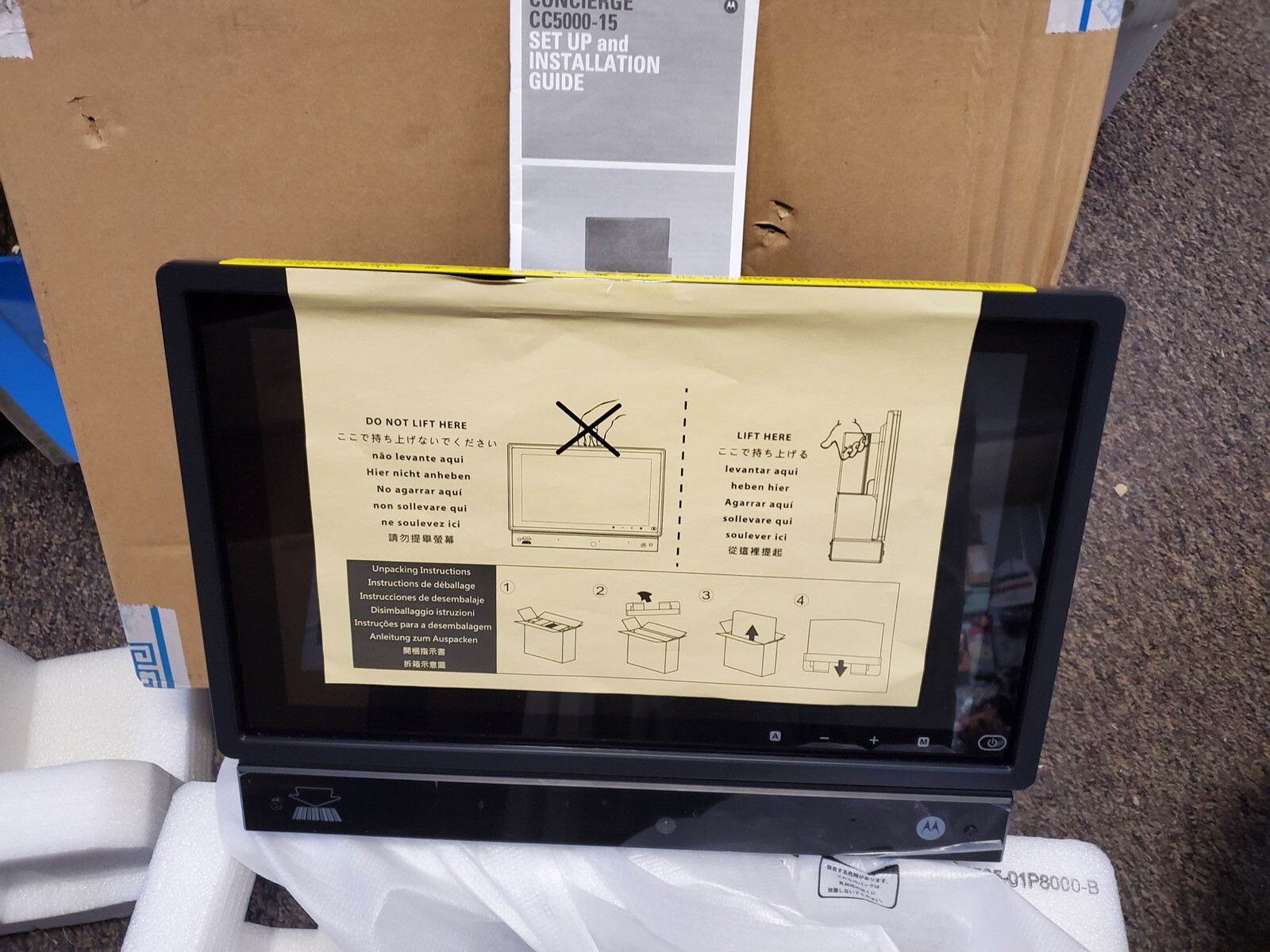 Motorola Zebra  CC5000 Concierge Kiosk 15” POS Touch CC5000-15J64XXUS