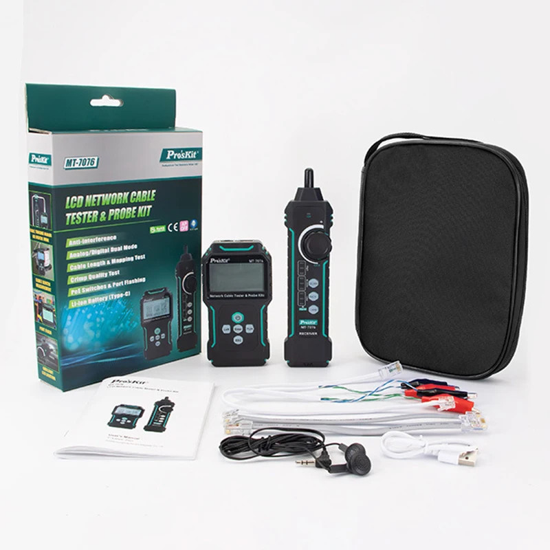 LCD Anti-interference Network Testing and Troubleshooting Instrument 60V