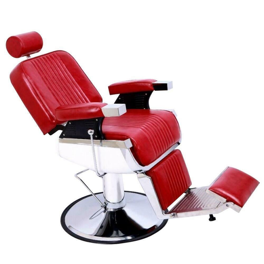 Heavy Duty Vintage Barber Chair Hydraulic Recline Salon Beauty Spa Styling Chair