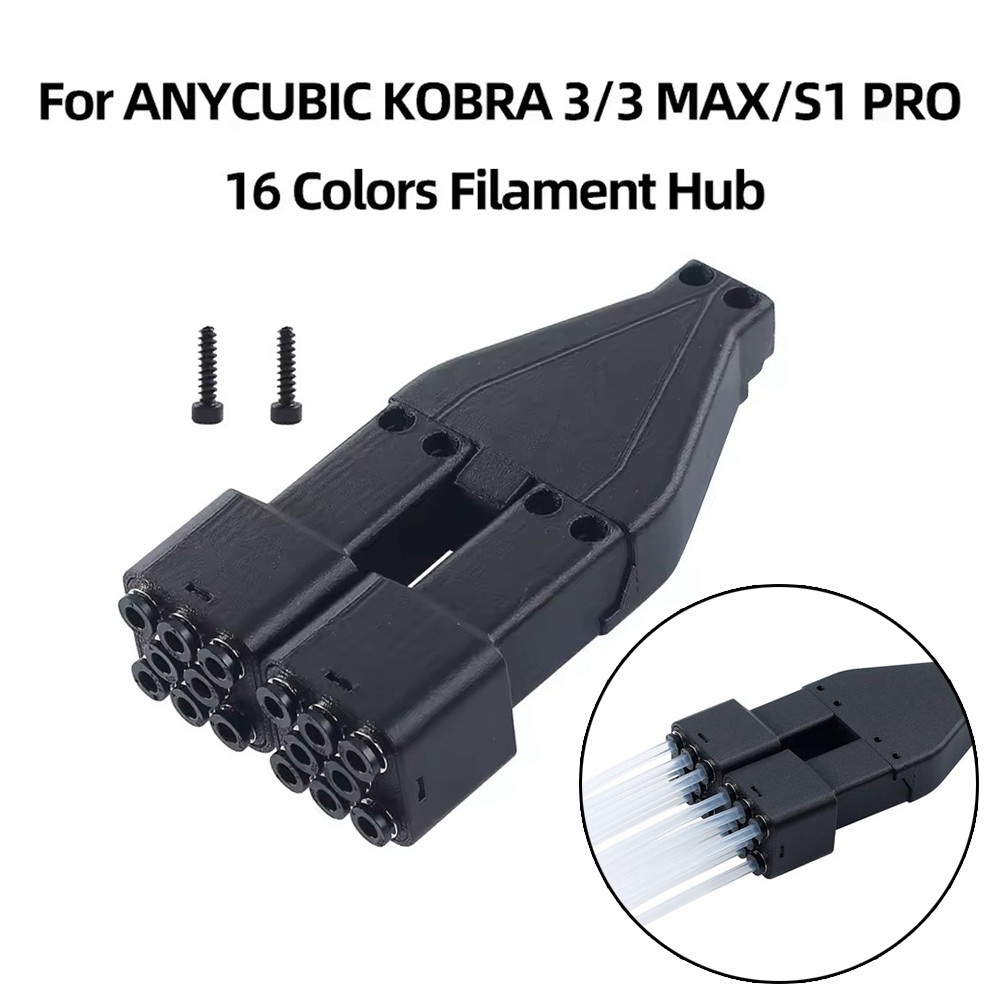 16 Colors Filament Hub For Anycubic KOBRA 3/3 MAX Printer Filament Box Accessory