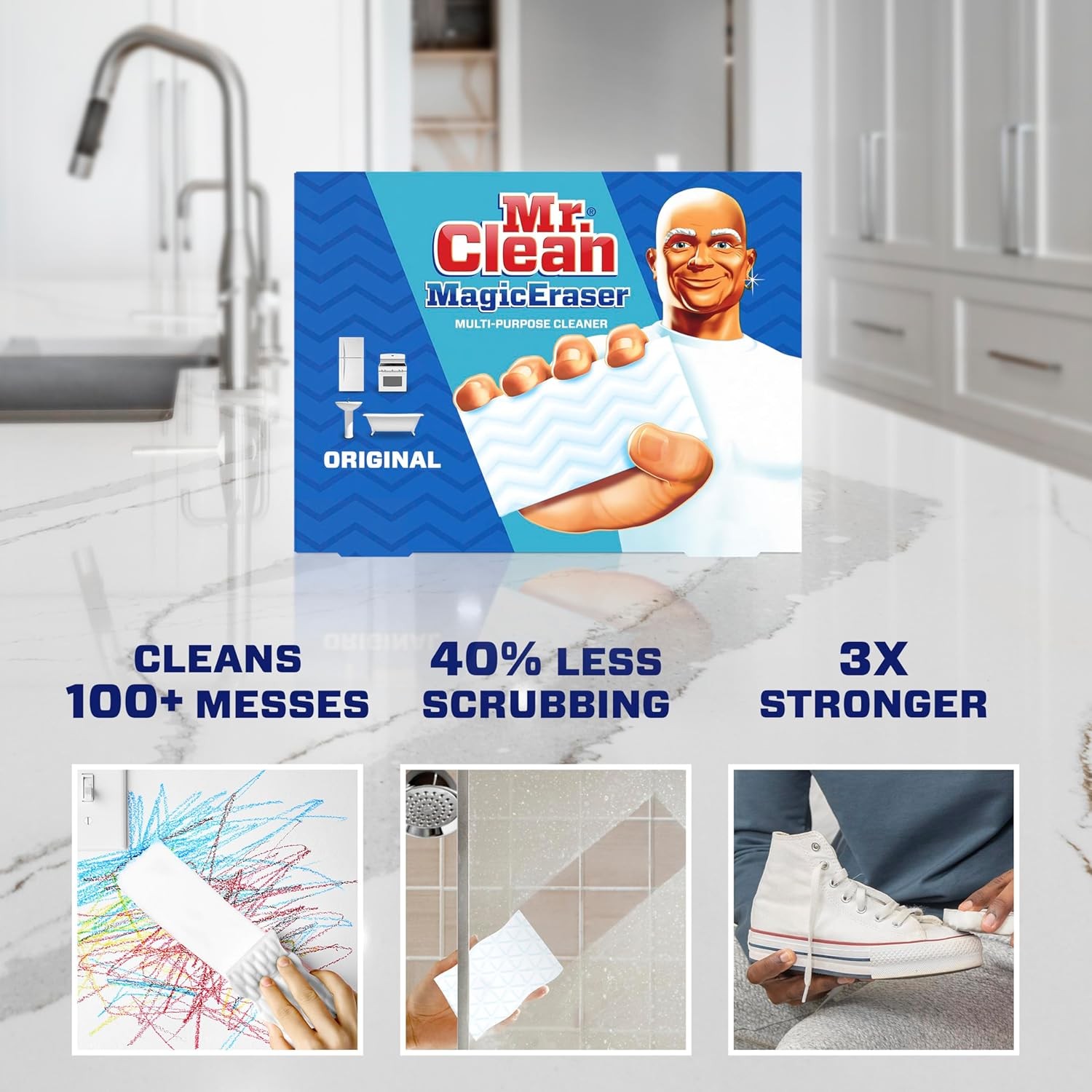 Mr. Clean Magic Eraser 2X Stronger with Durafoam - 6 Pads